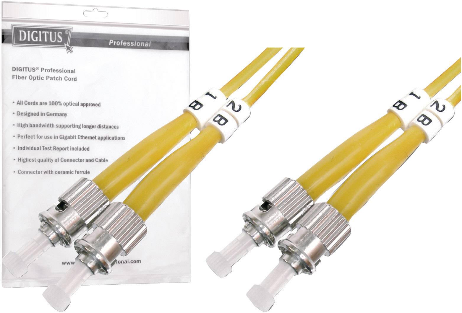 Digitus DK-2911-01 Fibra ottica Fibra ottica Cavo [1x Spina ST - 1x Spina ST] 9/125 µ Singlemode OS2 1.00 m-0