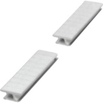Due pietre per affilare in ceramica bianca su sfondo bianco. Sono rettangolari con una superficie fine e scanalata per l'affilatura.