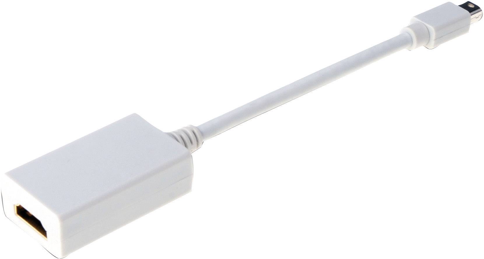 Digitus AK-340404-001-W DisplayPort / HDMI Adattatore [1x Spina Mini DisplayPort - 1x Presa HDMI] Bianco 15.00 cm-0