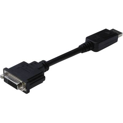 'Cavo adattatore da DVI a HDMI', cavo nero con connettori DVI e HDMI alle estremità, consente il collegamento tra dispositivi.