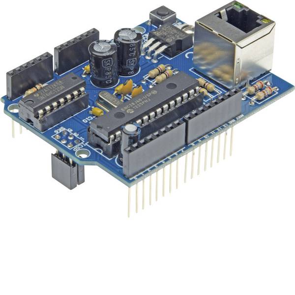 Shield e moduli aggiuntivi HAT per Arduino - Ethernet in kit da montare Velleman KA04 Ethernet Adatto per (scheda): Arduino UNO - Shield e moduli aggiuntivi HAT per Arduino - Ethernet in kit da montare Velleman KA04 Ethernet Adatto per (scheda): Arduino UNO -