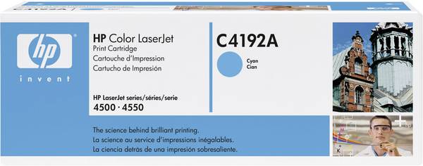 Hp C4192a Toner Originale Cartuccia Ciano Blu Laserjet 4500 4550