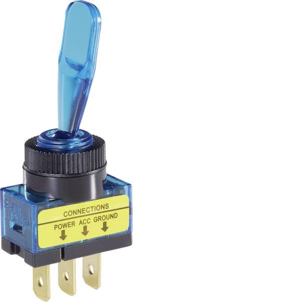 Interruttori per auto - TRU COMPONENTS Interruttore a leva per auto TC-R13-61B ILLUMINATED BLUE 1 pz. - Interruttori per auto - TRU COMPONENTS Interruttore a leva per auto TC-R13-61B ILLUMINATED BLUE 1 pz. -