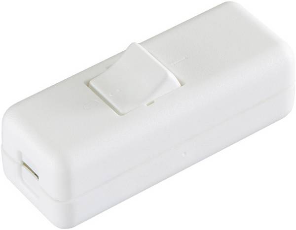 interBär 8010-008.01 Interruttore a filo passante  Bianco 2 x Off / On 10 A   1 pz.