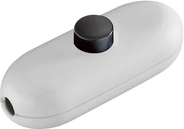 interBär Interruttore a filo passante Bianco, Nero 1 x Off / On 2 A 1 pz.