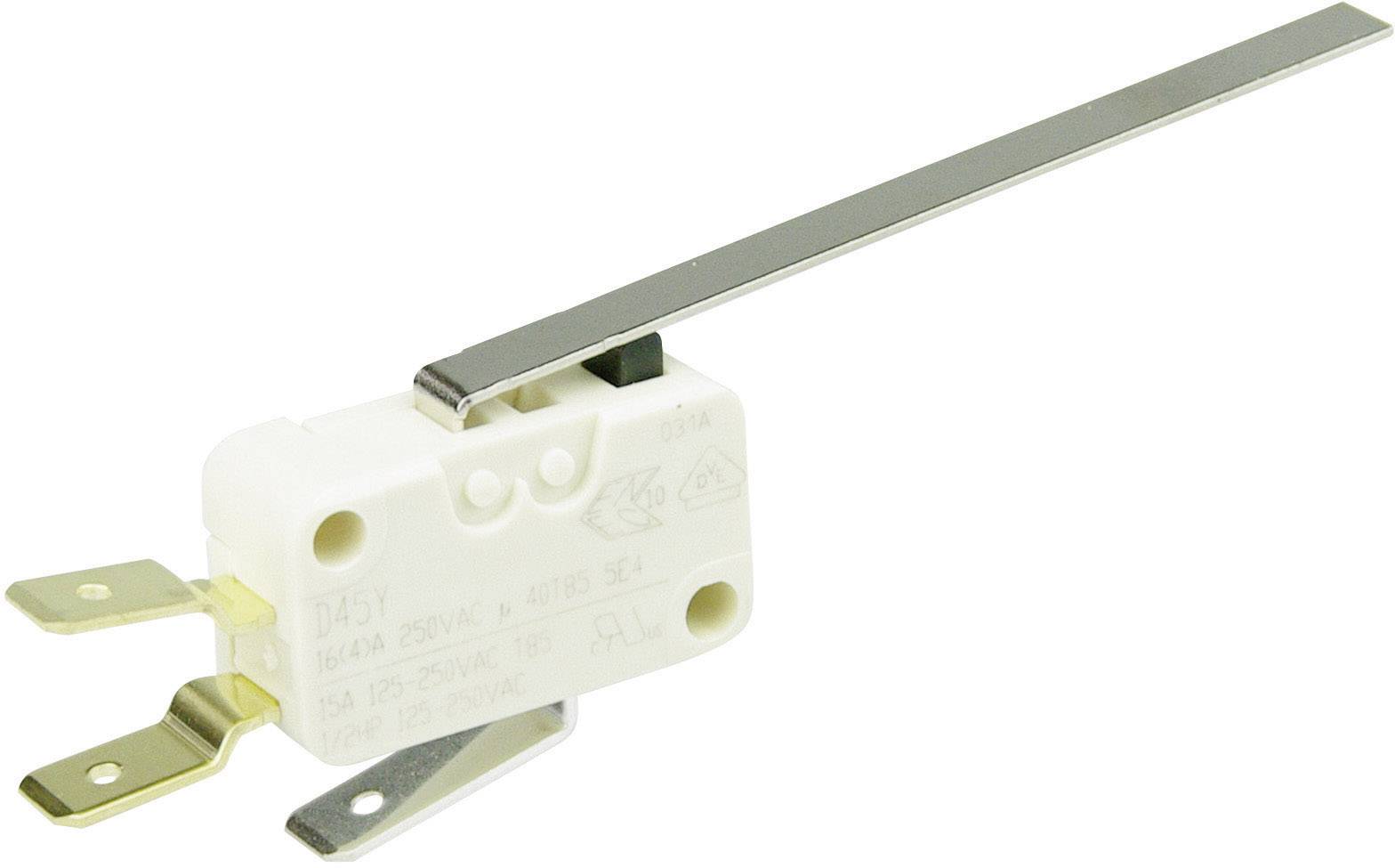 ZF D453-V3LL Microinterruttore D453-V3LL 250 V/AC 16 A 1 x On / (On) Momentaneo 1 pz.