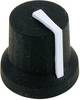Cliff CL170849BR CL170849BR Manopola rotativa Nero, Bianco (Ø x A) 16.8 mm x 14.5 mm 1 pz.