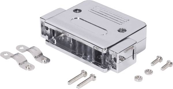 BKL Electronic 10120079 10120079  Numero Poli (num): 37 Plastica metallizzata 180 ° Argento 1 pz.
