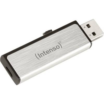 Intenso Mobile Line Memoria ausiliaria USB per Smartphone e Tablet Argento 32 GB USB 2.0, Micro USB 2.0