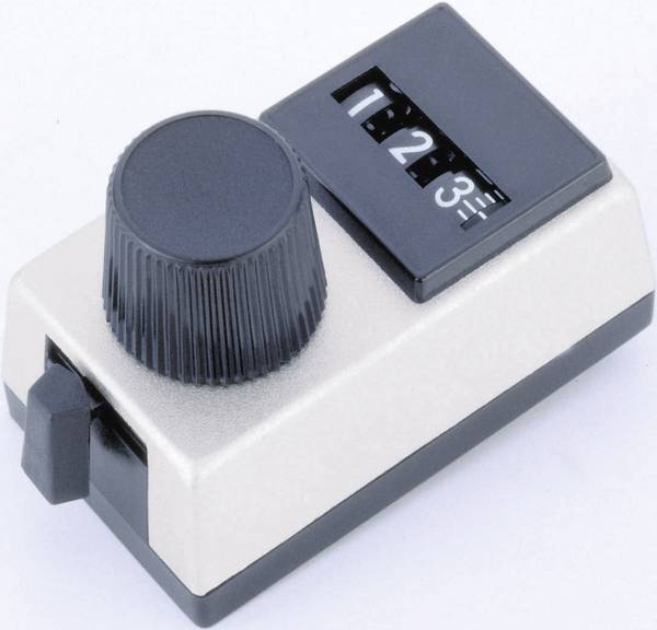 Vishay 15.01.11 Manopola di precisione con scala graduata Digitale Grigio, Nero (Ø x A) 6.35 mm x 25.4 mm 1 pz.