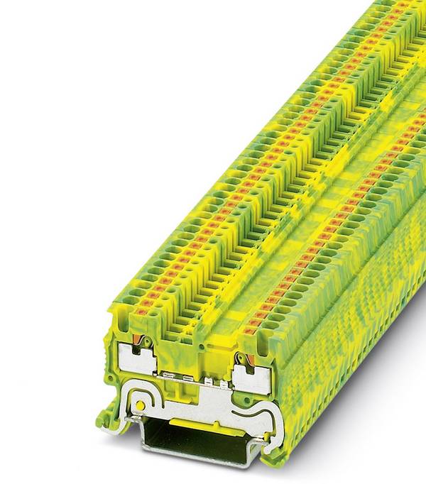 Phoenix Contact 3208139 Morsetto triplo di protezione 3.5 mm Rapido  Verde, Giallo 50 pz.