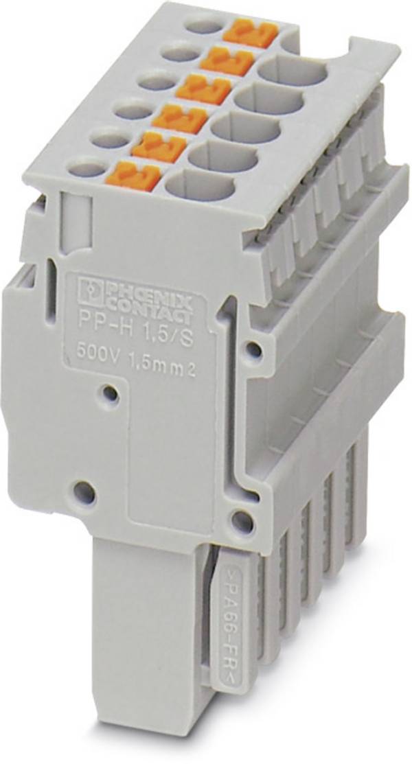 Phoenix Contact Maschio, Collegamento: Connessione Push-in 50 Pz. 1,5/S/3 3212523