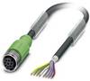 Phoenix Contact 1522888 Connettore confezionato per sensore o attuatore M12 Presa dritta 5.00 m Numero di poli: 8 1 pz.