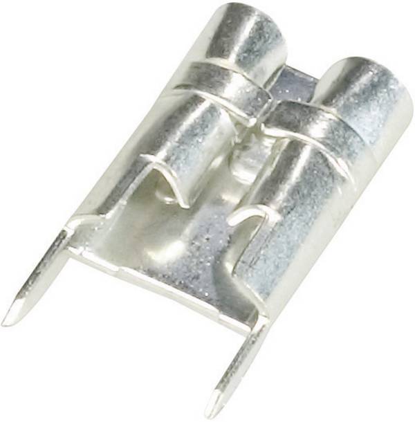 Vogt Verbindungstechnik 3867F.68 Presa piatta Per saldare circuiti stampati Larghezza spina: 6.3 mm Spessore spina: 0.8 mm 180 ° Non isolato Metallo 1 pz.