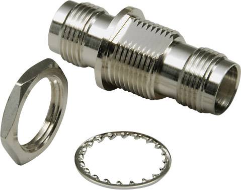 Adattatore metallico con filettatura esterna e due anelli mobili che fungono da supporto per un montaggio sicuro. Ideale per tubi o condutture.