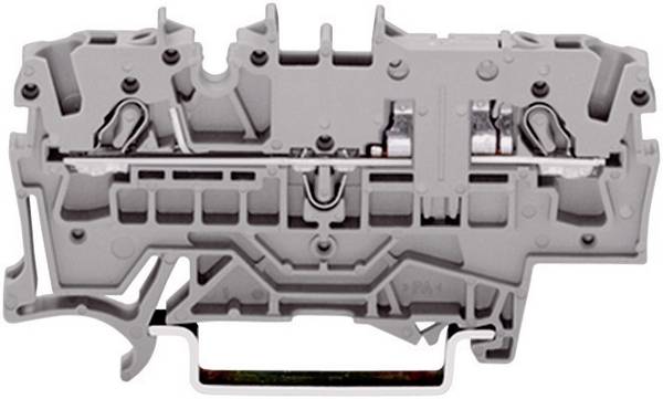 WAGO 2002-1601 Morsetto passante 5.20 mm A molla Attribuzione: L Grigio 1 pz.
