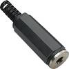 BKL Electronic 072207 Jack 3.5 mm Presa dritta Numero Poli (num): 2 Mono Nero 1 pz.