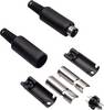 BKL Electronic 0204006 Connettore Mini-DIN Spina dritta Numero Poli (num): 8 Nero 1 pz.