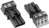 WAGO 890-203 Connettore di alimentazione WINSTA MINI Presa dritta Tot poli: 2 + PE 16 A Nero 1 pz. Pezzo