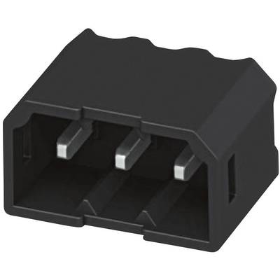 Spina nera, rettangolare, con due contatti metallici, utilizzata in dispositivi elettronici per l'alimentazione elettrica o la trasmissione di dati.