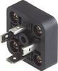 Spina per apparecchi serie GMD Nero GSA-U 3000 N LO Poli:3 + PE 933 379-100-200 Hirschmann Contenuto: 200 pz.