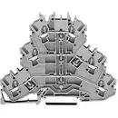 WAGO 2002-3203 Morsetto triplo passante 5.20 mm A molla Attribuzione: L, L, N Grigio 1 pz. Pezzo