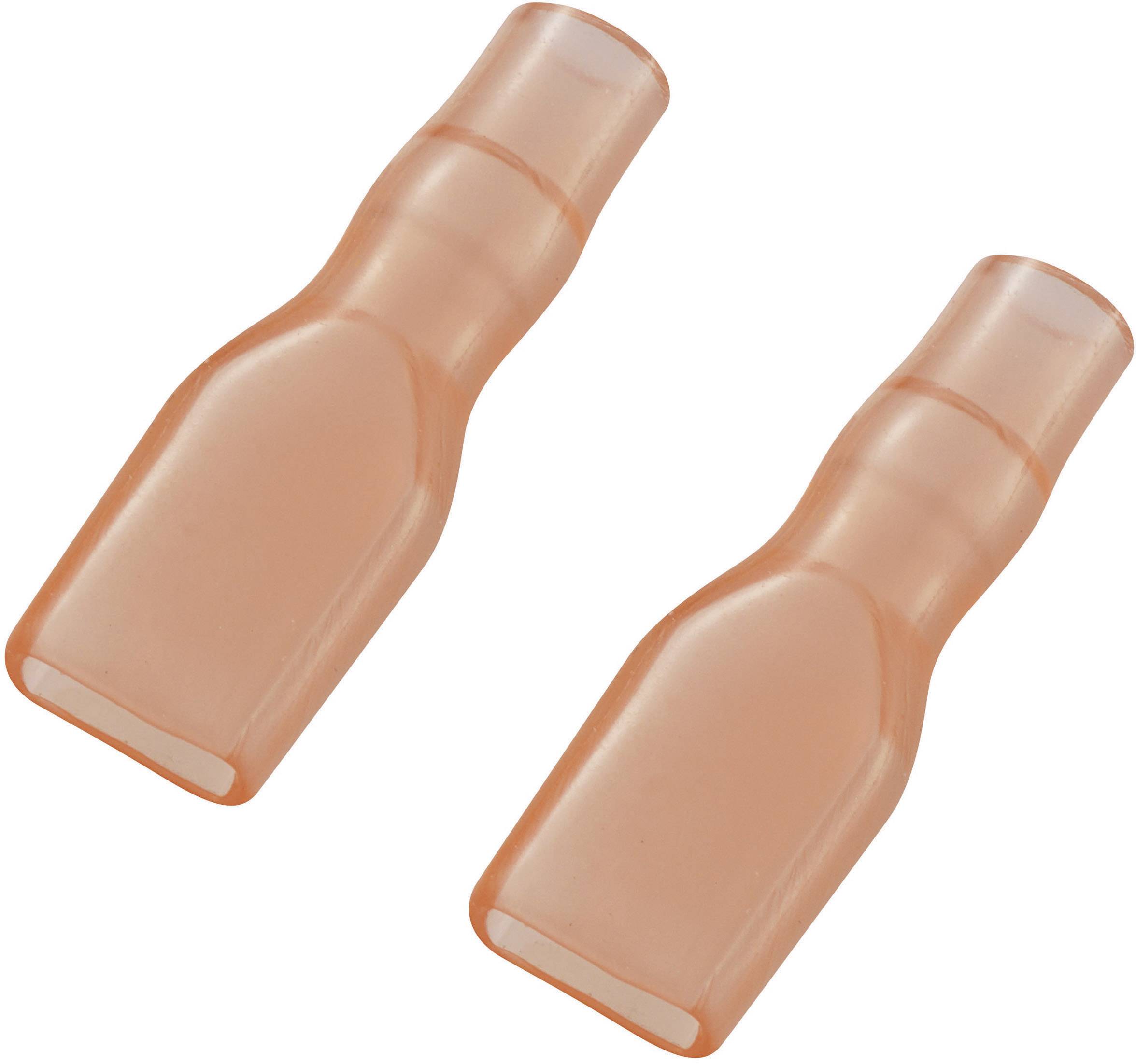 Due inserti rettangolari rosa in silicone per testata di flauto, che offrono stabilità e comfort durante l'esecuzione.