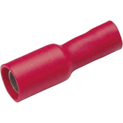 Guaine isolanti rosse per connettori di cavi con forma cilindrica, tipicamente utilizzate per connessioni elettriche.