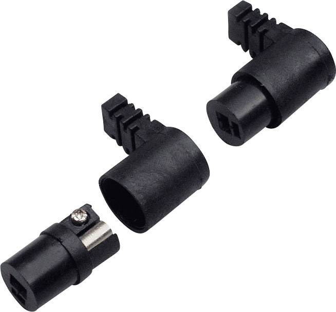 BKL Electronic 0205006 Connettore per altoparlanti Presa angolata Numero Poli (num): 2 Nero 1 pz.