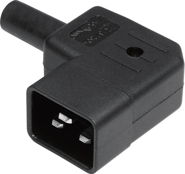 Martin Kaiser 745/sw/C Connettore IEC 745 Spina angolata Tot poli: 2 + PE 16 A Nero 1 pz.
