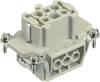 HARTING 09330062701 Inserto femmina Han® E 6 + PE A vite 1 pz.