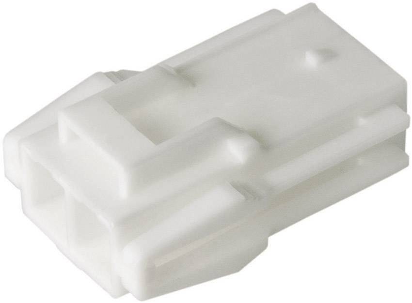 Un connettore bianco in plastica dalla forma rettangolare con multiple aperture di connessione, tipicamente utilizzato per connessioni elettriche.