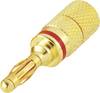 TRU COMPONENTS Spina a lamelle Ø perno: 4 mm Rosso 1 pz.
