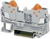Phoenix Contact 3206416 Morsetto passante 6.2 mm Rapido Grigio 1 pz.