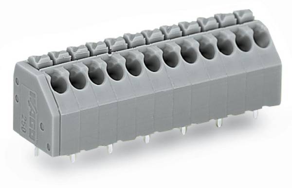 WAGO 250-218 Morsetto a molla 1.50 mm² Numero Poli (num) 18 Grigio 60 pz.
