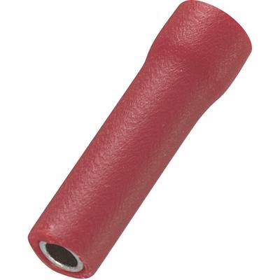 Tubo connettore per cavi rosso in plastica per connessioni elettriche, forma cilindrica, nucleo cavo.