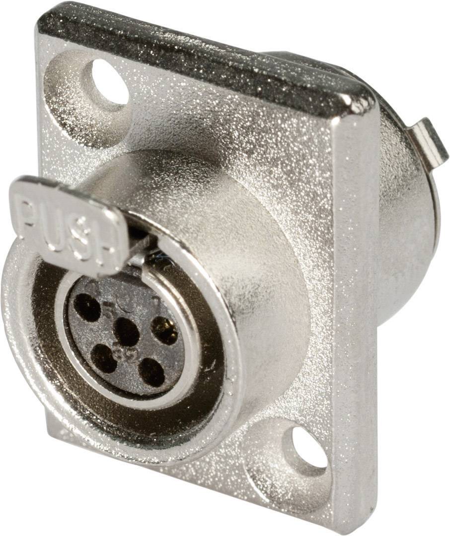 Hicon HI-XMEF5 Connettore XLR Presa verticale Numero Poli (num): 5 Argento 1 pz.