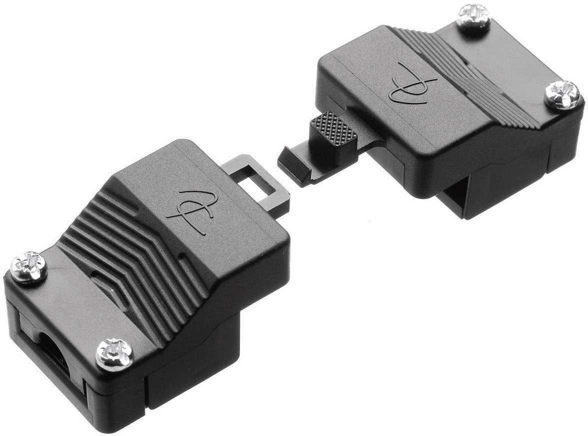 'Connettore ottico con alloggiamento in plastica, colore grigio, per connessioni di cavi in fibra ottica, mostrato in posizione orizzontale aperta.'