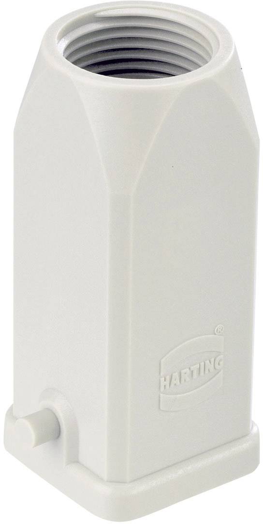 Involucro grigio, cilindrico con apertura filettata in alto; parte inferiore più ampia. Sul lato il logo 'HARTING'.