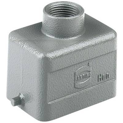 Un involucro metallico rettangolare grigio con inciso il logo 'HAN'. In alto è presente un'apertura metallica per i connettori.