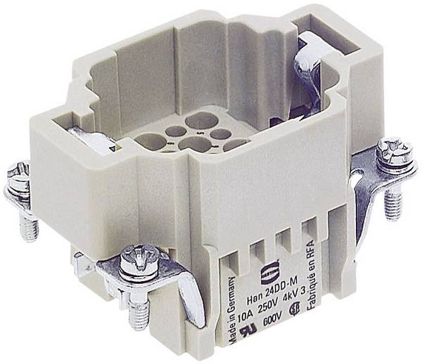 HARTING 09160243001 Inserto maschio Han® DD 24 + PE A crimpare 1 pz.