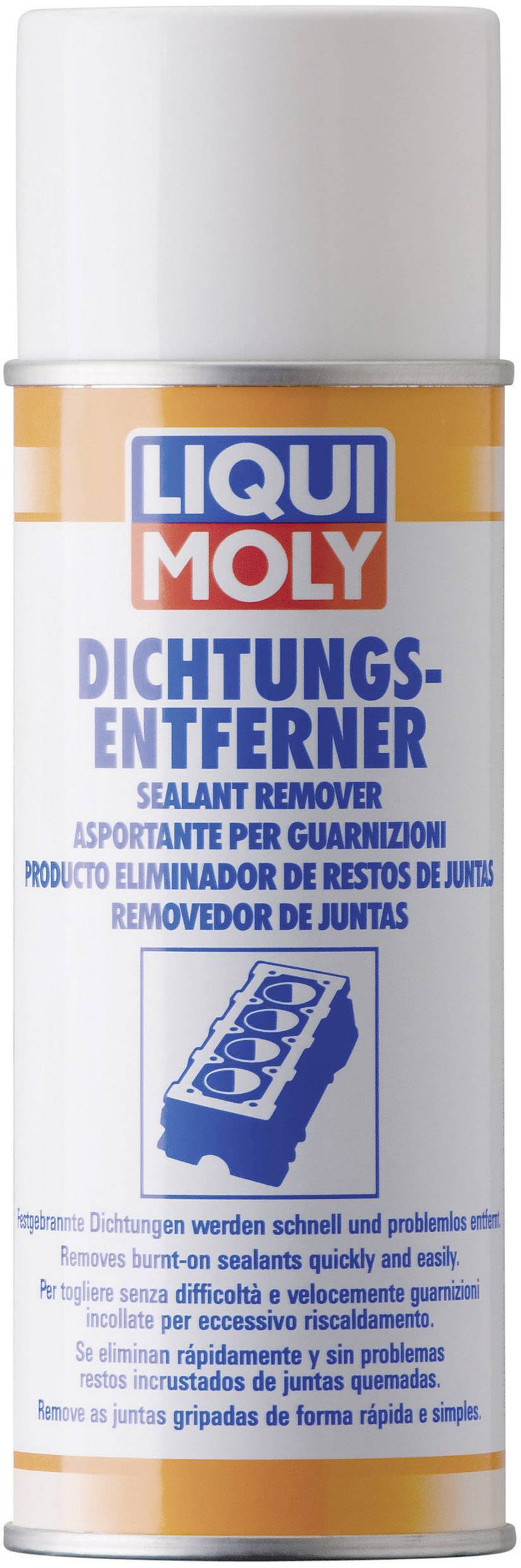 L'immagine mostra una bomboletta spray di Liqui Moly Dichtungsentferner. Il prodotto rimuove le guarnizioni rapidamente e accuratamente.