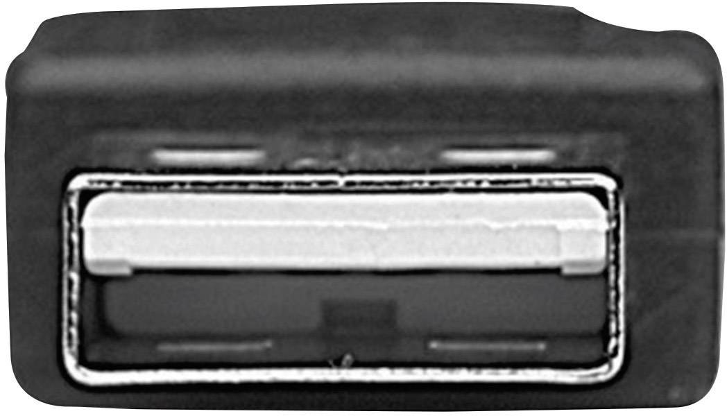 Primo piano di una porta USB, un tipico connettore rettangolare comunemente utilizzato per collegare dispositivi come stampanti o mouse.