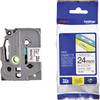 Brother TZe-251 Cassetta nastro PET Colore Nastro: Bianco Colore carattere: Nero 24 mm 8 m