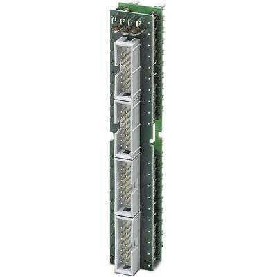 Connettori su un circuito stampato, impilati verticalmente, con più pin. Adatti per connessioni elettroniche in dispositivi.