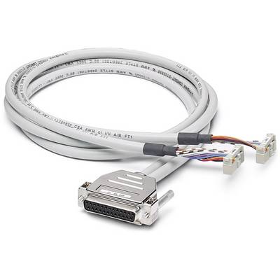 Un cavo grigio con un connettore D-Sub a 25 pin, utilizzato per il collegamento tra dispositivi.