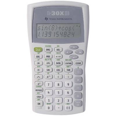 Texas Instruments TI-30 X IIB Calcolatrice per la scuola Argento Display  (cifre): 11 a batteria (L x A x P) 82 x 19 x 1
