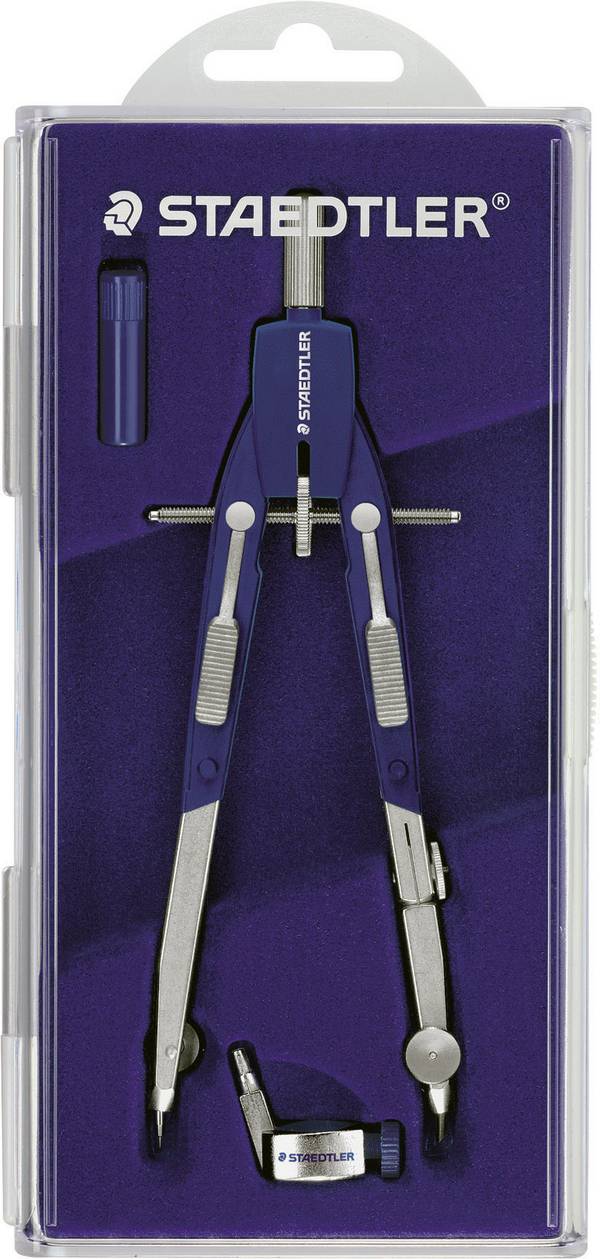 Staedtler Compasso 552 01 regolazione rapida pulsante meccanico