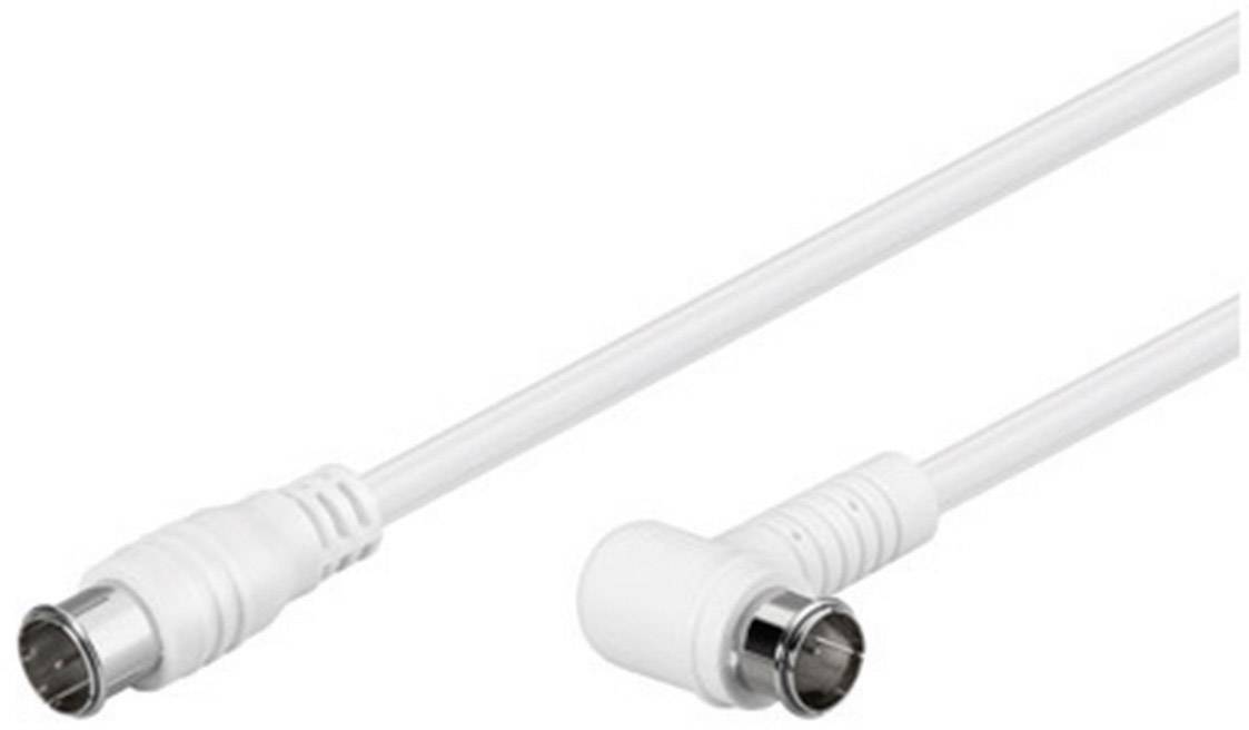 Goobay Cavo antenna SAT angolato (80 dB), doppia schermatura 2.5 m spina F (quick) > spina F (quick) 90° (completamente-0