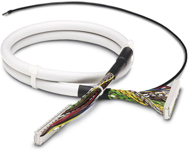 Un fascio di cavi con diversi cavi sottili colorati e interconnessi. Probabilmente adatto ad applicazioni tecniche.